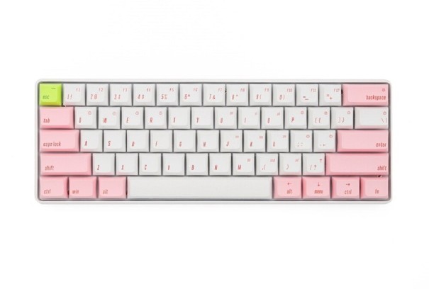 Podsvícená klávesnice K312 růžová 1