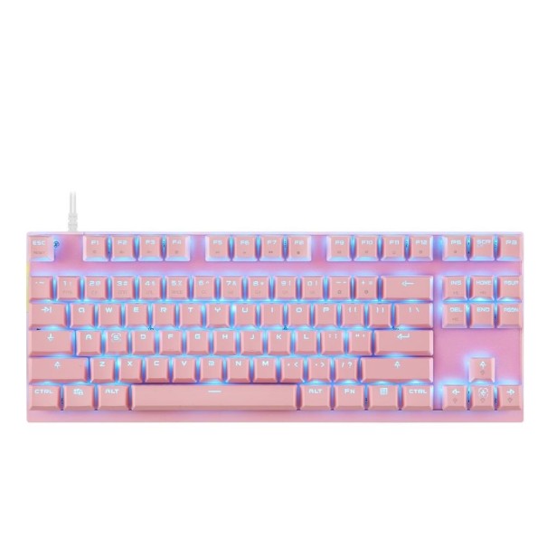 Podsvícená klávesnice K326 růžová 1