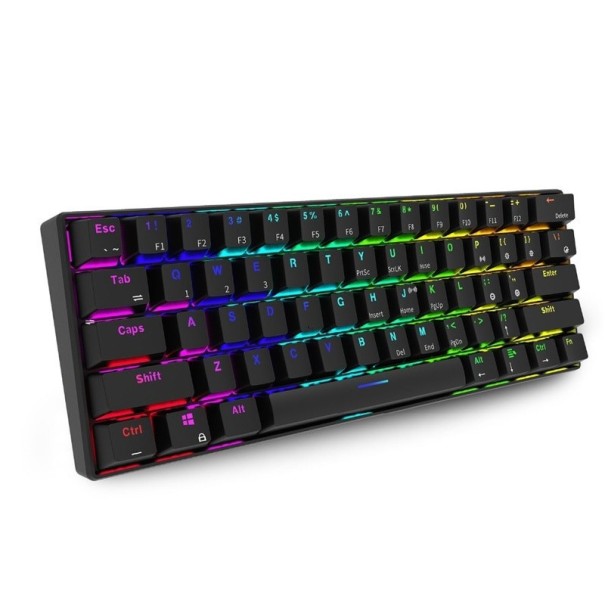 Podsvietená klávesnica dual mode K398 čierna 1
