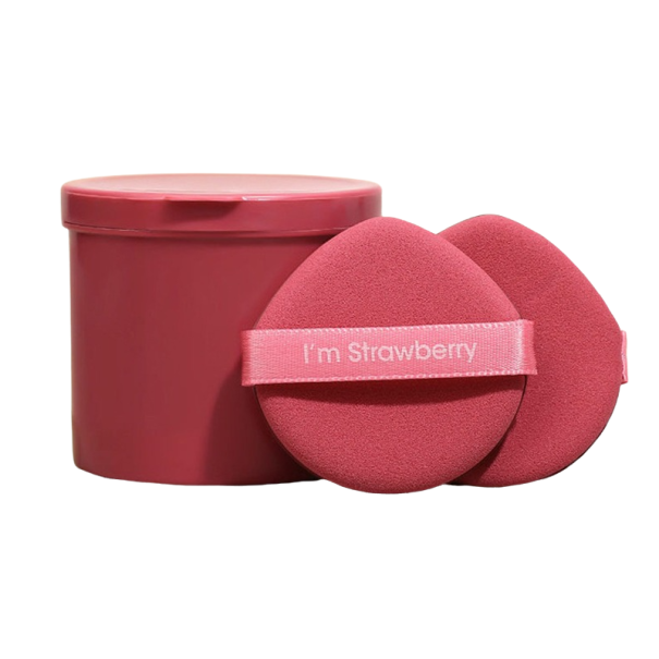 Poederspons 7 stuks rood