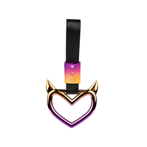 Poignée avec cœur diabolique Poignée de course modifiée avec sangle de poignet Accessoire de sport Différentes couleurs Poignée durable et confortable multicolore