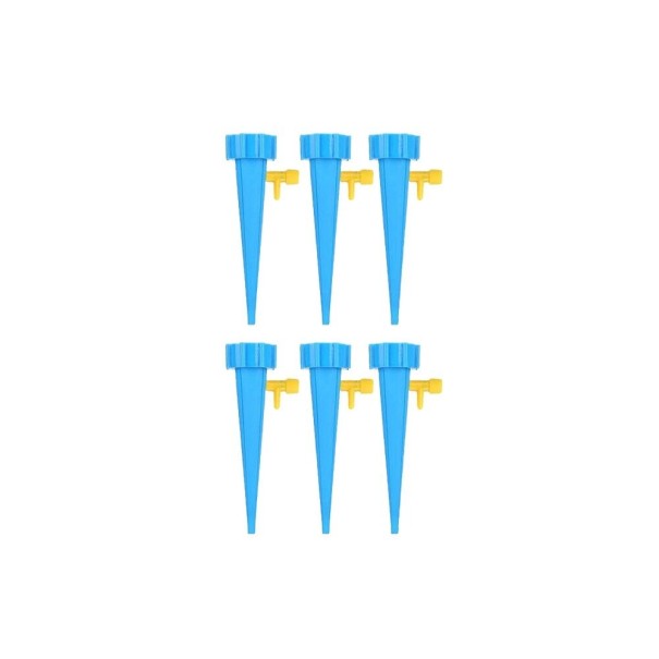 Pointe d'arrosage pour pot de fleurs bleu 6 pcs