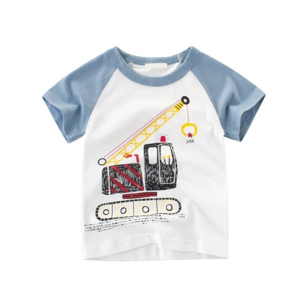 Pojk T-shirt med bil B1412 6 A