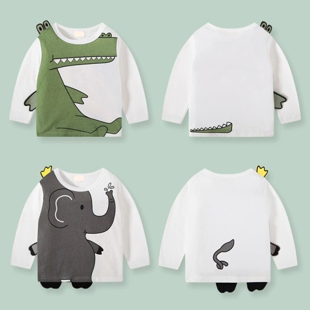 Pojkar långärmad T-shirt B1486
