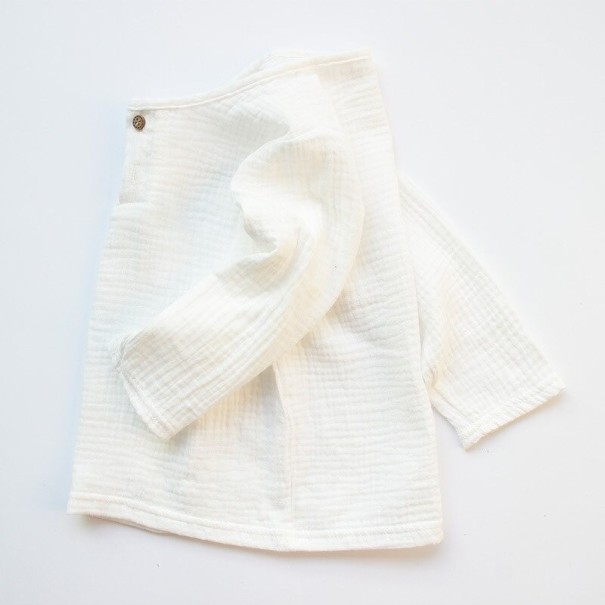 Pojkar långärmad T-shirt vit 5