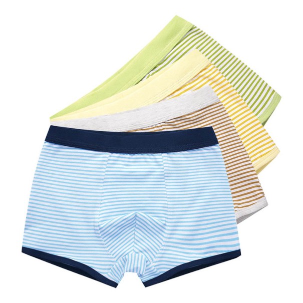 Pojkarrandiga boxershorts - 4 st 8