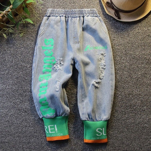 Pojkjeans L2192 grön 12