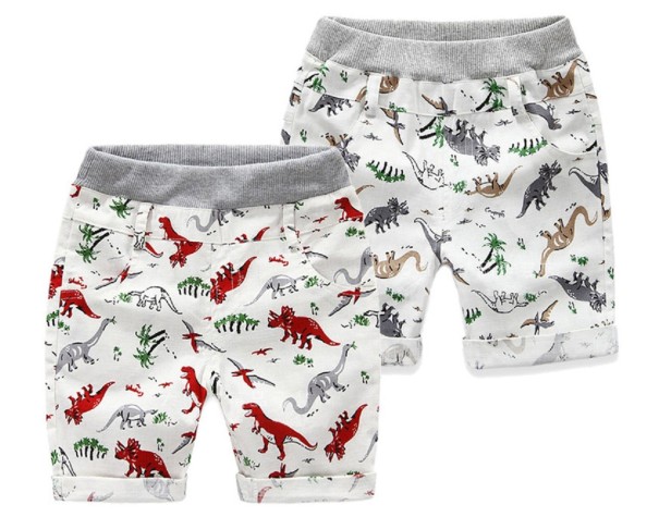 Pojkshorts med dinosaurietryck J1329