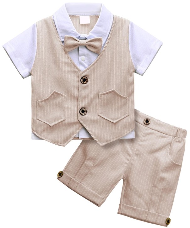 Pojktröja och shorts khaki 3