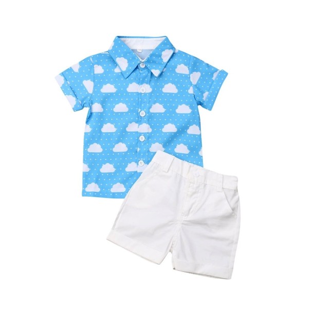 Pojktröja och shorts L1713 12-24 månader A