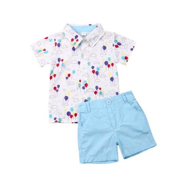 Pojktröja och shorts L1713 12-24 månader E