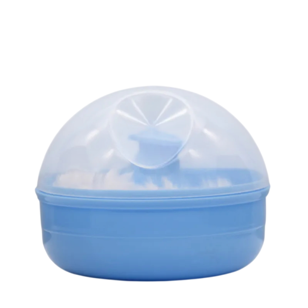 Pokrowiec na gąbkę z gąbką 9,5 × 6 cm plastikowy niebieski podróżny etui na gąbkę kosmetyczną do higienicznego przechowywania 1