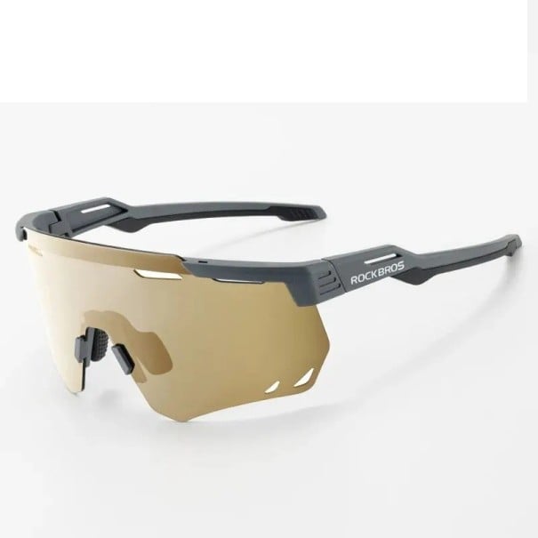 Polarizační cyklistické brýle ROCKBROS UV400 PC čočky TR90 rám MTB běžecké sportovní sluneční brýle pro muže ženy khaki
