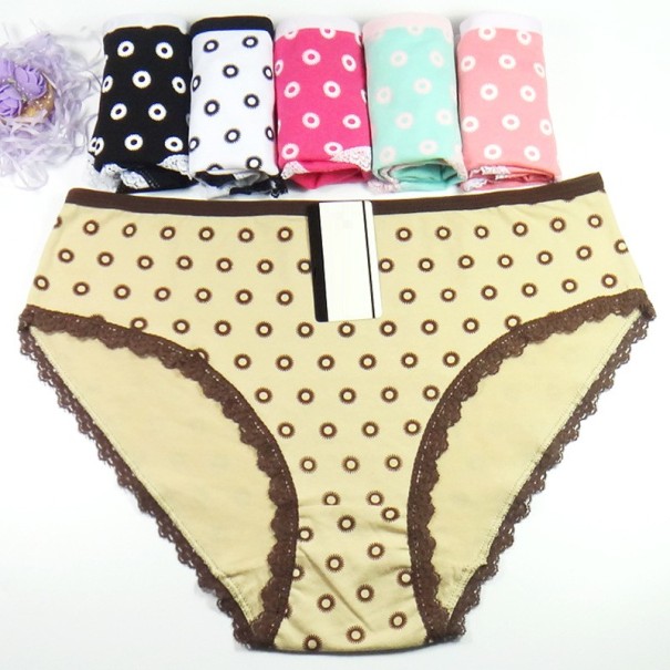 Polka dot slipje - 4 stuks XXL