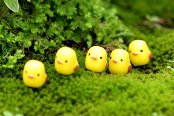 Pollitos decorativos de Pascua - 10 uds. 1
