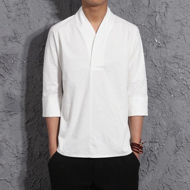 Polo de hombre F452 blanco XS
