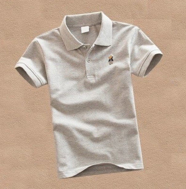 Polo per Bambini B1537 grigio 11