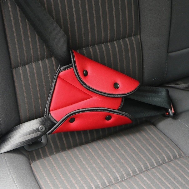 Polohovač bezpečnostného pásu do auta červená