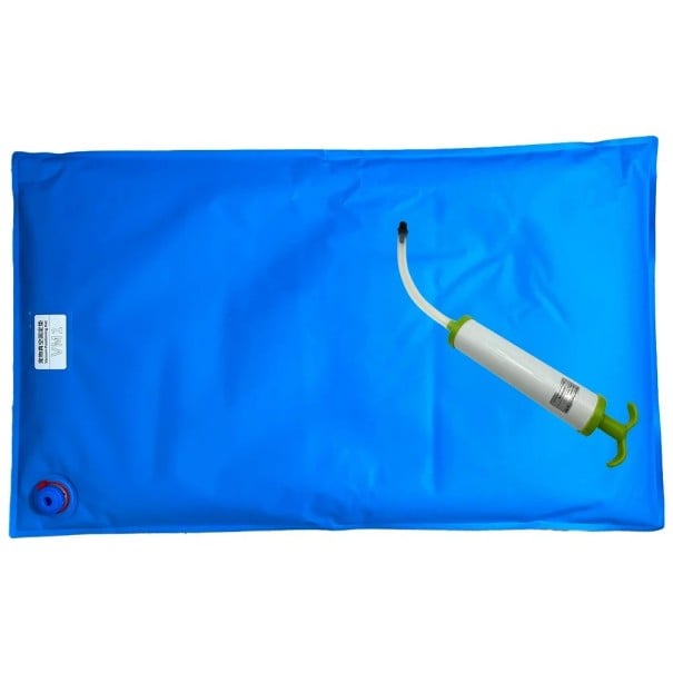 Polohovací vakuová podložka pro domácí mazlíčky 100 x 60 cm s odsávacím ventilem Modrá Veterinární pomůcka na operační stůl 1