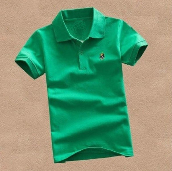 Poloshirt voor jongens B1537 groen 5