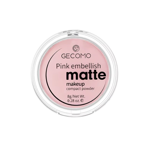 Polvo compacto mate transparente de uso universal acabado suave control de grasa para todos los tipos de piel fijación del maquillaje 1