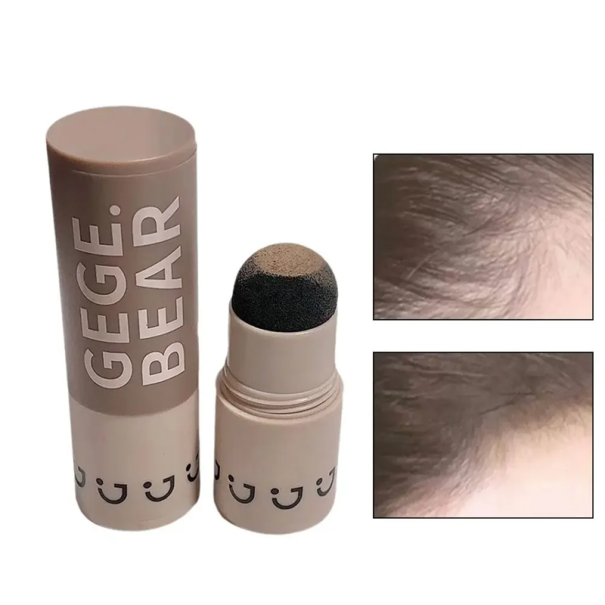 Polvo para el cabello de larga duración en barra Corrector de línea capilar Rellenador de zonas finas Resistente al agua Cobertura de calvicie Corrección de la frente Apto para todo tipo de cabello Yellowish brown