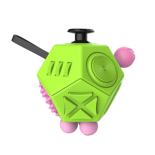Polyèdre antistress vert