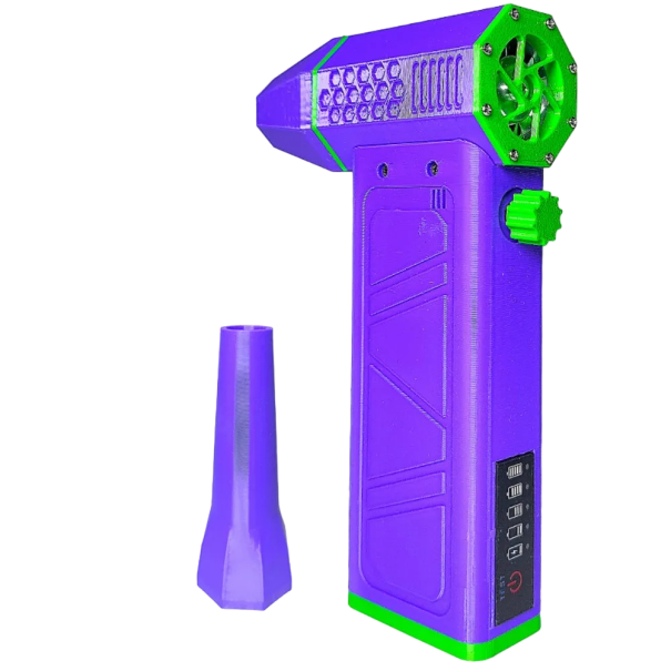 Pölynpuhallin sähköinen langaton pölynimuri ilmapistooli auton puhdistukseen 140 000 rpm violetti