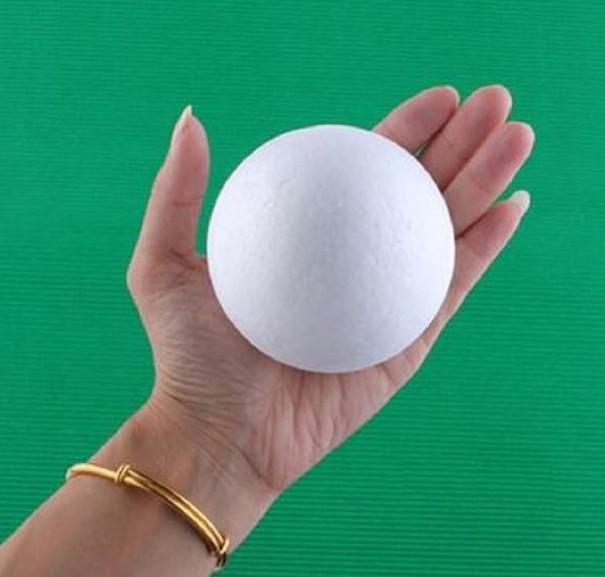 Polystyreenipalloja 10 kpl 8 cm