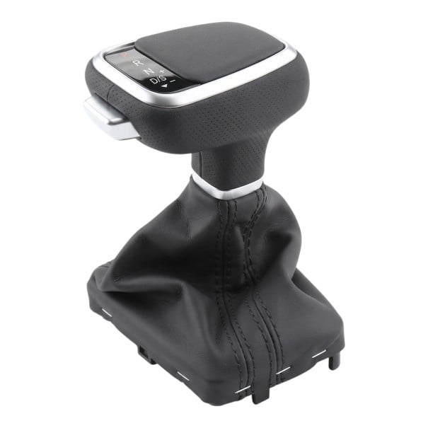 Pomello del cambio con retroilluminazione LED P R N D/S, 99 × 58 × 106 mm, pelle e plastica, nera, per Audi A6 C7 2012–2015, S6 e S7 2013 1