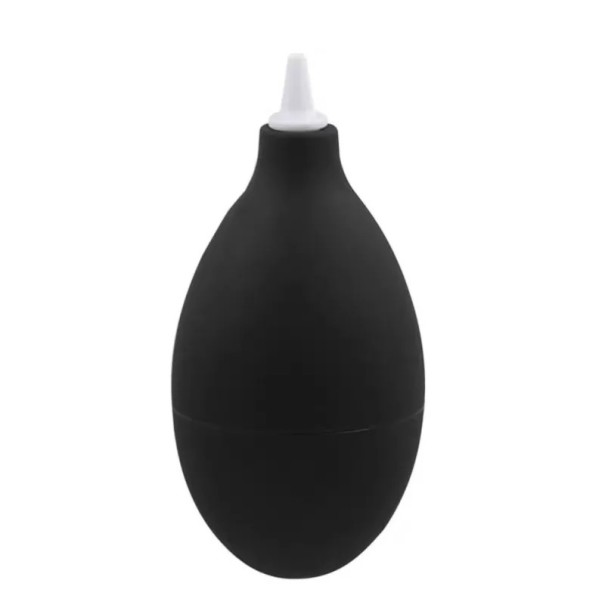 Pompe à air en caoutchouc antistatique pour le nettoyage délicat des pièces de montres 8,8x4,2 cm avec buse précise noir