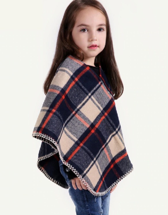 Ponchoscarf för tjejer J619