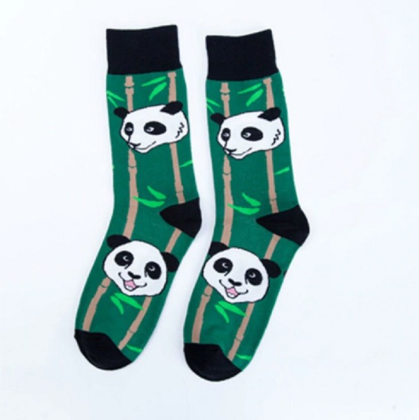 Ponožky - Panda zelená