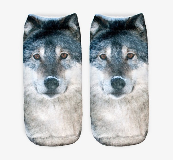 Ponožky s 3D potlačou zvierat A1484 4