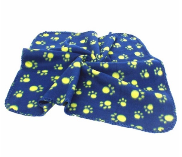 Pootafdruk hondendeken donkerblauw