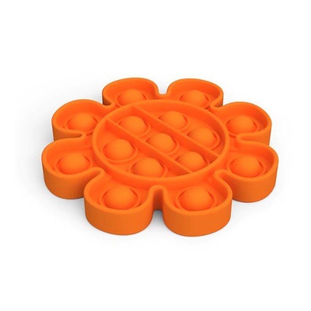 Pop it antistress legetøjsblomst orange
