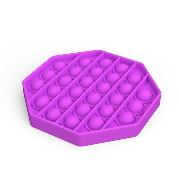 Pop it -stressiä lievittävä kahdeksankulmainen lelu violetti