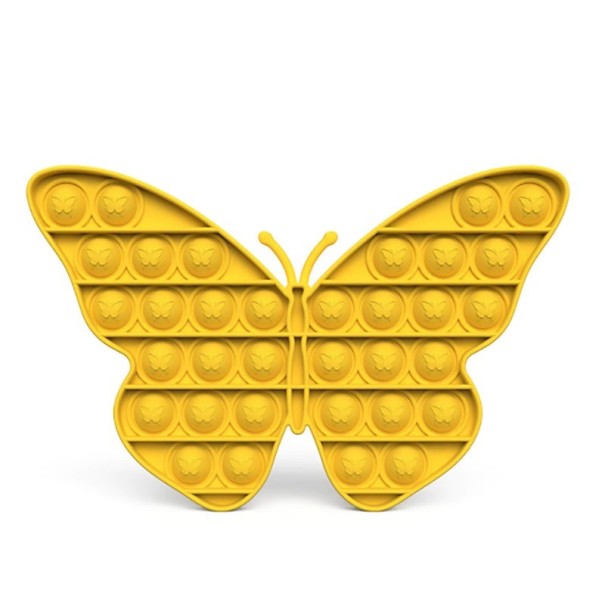 Pop it -stressilelu perhonen T438 keltainen