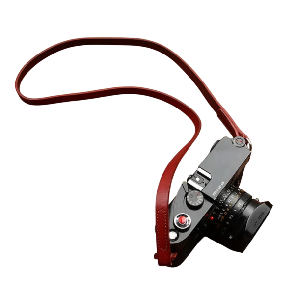 Popruh na fotoaparát 97 cm Ramenní kožený popruh Vysokopevnostní provedení pro Sony A7C A9 II A7R4 Nikon Leica Q2 M10 Fujifilm XE4 XT4 vínová