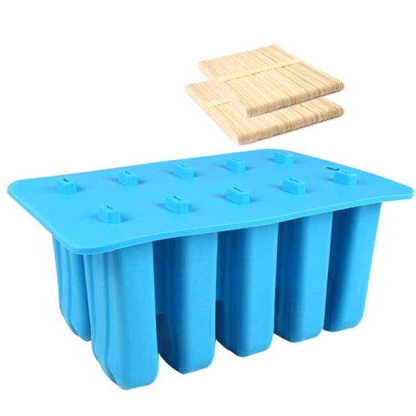 Popsicle form med pinnar C328 blå