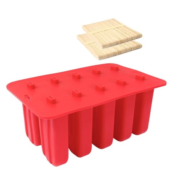 Popsicle form med pinnar C328 röd
