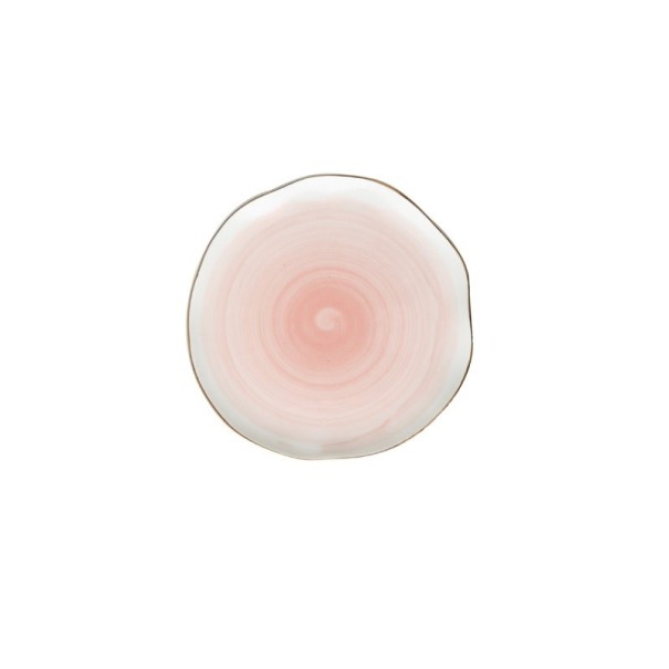 Porcelænstallerken C159 lyserosa M