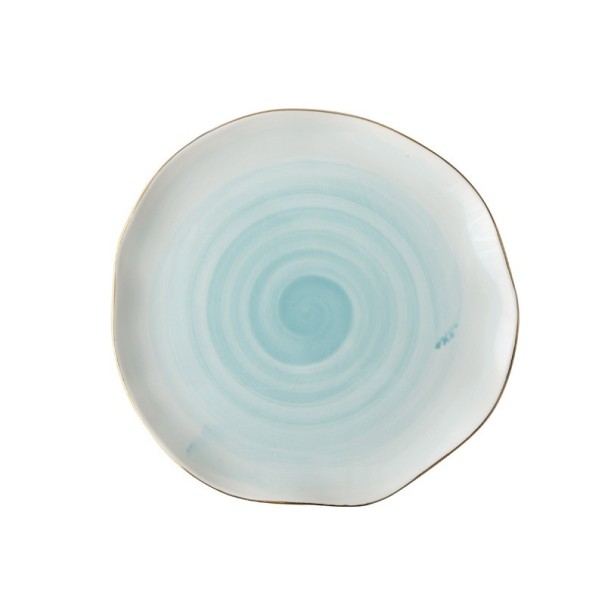 Porcelánový tanier C159 tyrkysová XL