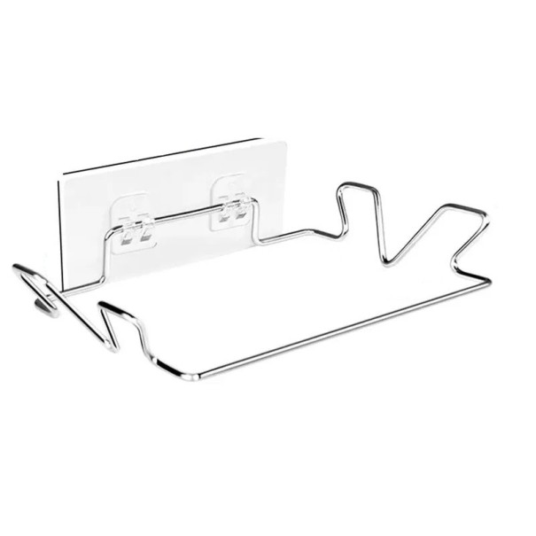 Porta bolsas de basura colgante Porta bolsas de basura adhesivo Práctico organizador para cocina y baño 18,5 x 14 x 4 cm 1