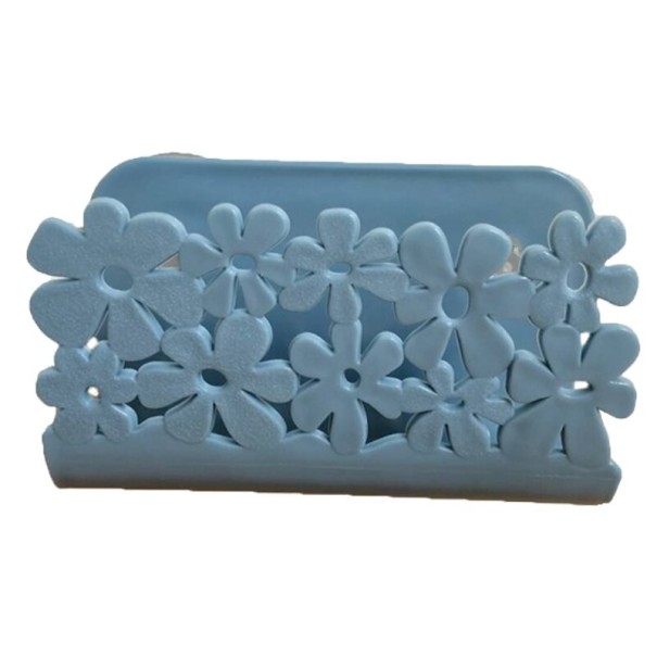 Porta esponja con flores 2