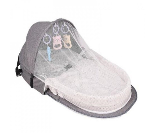 Portable Cot for Children grey