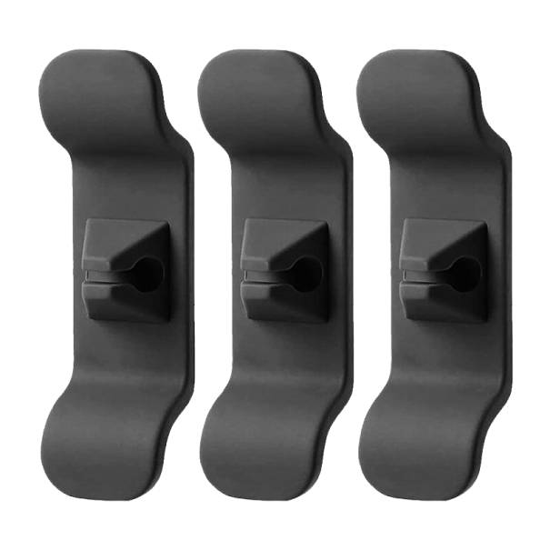 Portacables 3 uds. negro