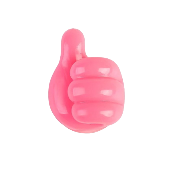 Portacables con forma de mano 10 uds. rosa