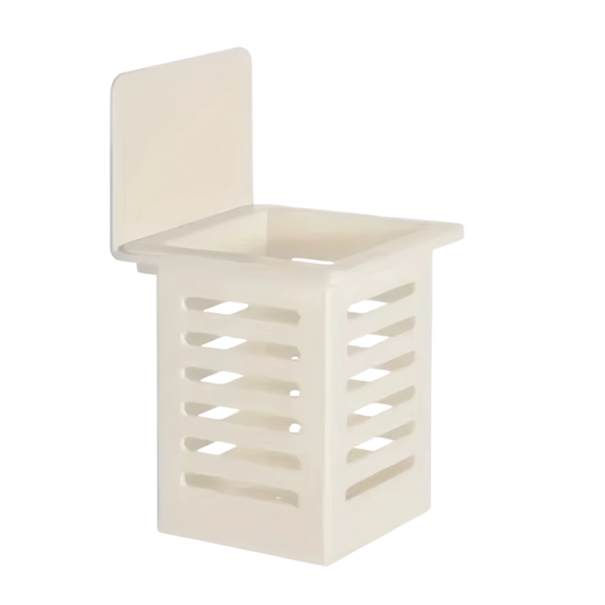 Portacepillos de dientes de pared para baño Organizador de almacenamiento para cepillos, peines y cosméticos Ahorra espacio Ideal para baños pequeños 1