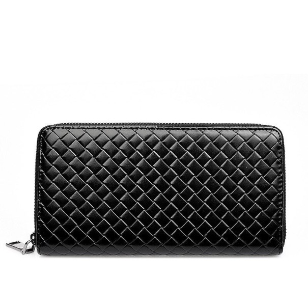 Portafoglio da uomo in pelle grande M657 nero